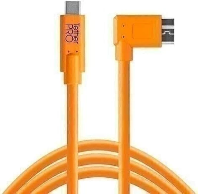 TetherPro USB-C to 3.0 Micro-B Right Angle Cable - 15' (4.6m) - Image 1 of 4