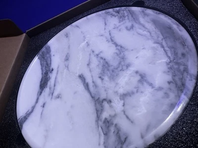 Bandeja de mármol Koville bandeja de frutas Arabescato de 12 pulgadas bandeja para servir de mármol Foto 1 de 4