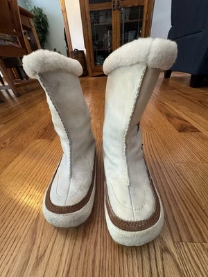 Botas de nieve Merrill Tibet High Oyster para mujer Foto 1 de 4