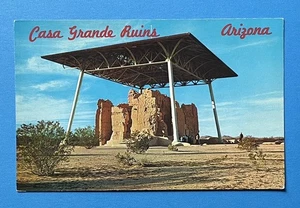 near Coolidge Arizona Casa Grande Ruins Vintage PETLEY Postcard UNUSED - Picture 1 of 2
