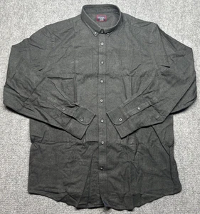 UNTUCKit Costanti Camicia Uomo 2XLT Regular Fit Grigio Manica Lunga Bottoni Nuova - Foto 1 di 11