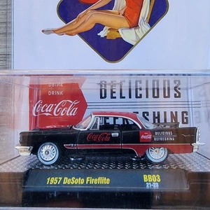 🏁🏁 M2 Machines Hobby BB03: Coca Cola 1957 Desoto Firelite  🏁🏁 - Picture 1 of 6