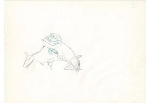 Great Mouse Detective Fidget Walt Disney Production Animation Zeichnung 1986 A165 - Bild 1 von 1