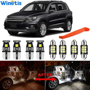 LED Interior Light Kit for VW Tiguan 2007-2017 Xenon White Lights Bulbs Upgrade - Picture 1 of 9