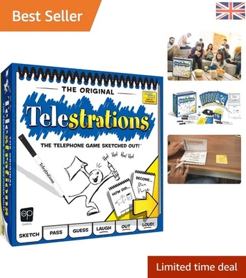 Telestrations: 8 Players, 90-Second Fun Drawing Challenge – Perfect for Parties! - Image 1 of 4