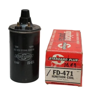 Standard FD-471 ignition coil 1956-61 Ford Mercury 12v B6A-12029-B - Picture 1 of 2