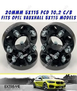 Espaciador de rueda de aleación de 20 mm para Vauxhall Insignia Mk2 B 17-20 5x115 solo 70,2 - Imagen 1 de 6