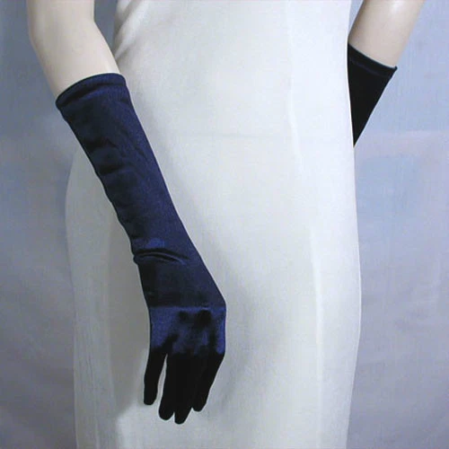Below the Elbow Gloves 15" Long Satin Stretch for Evening, Bridal, Prom - G170 - Image 1 of 1