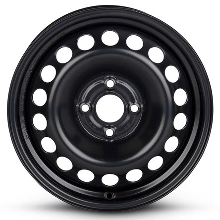 New Wheel For 2004-2021 Chevrolet Aveo 15 Inch Black Steel Rim - Image 1 of 4