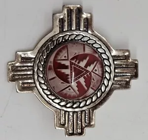 Carolyn Pollack Sud-Ovest Nativi Americani .925 Argento Sterling Spilla - Foto 1 di 15