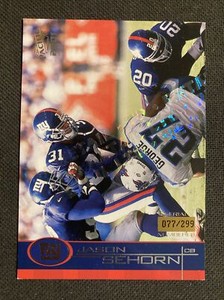 2001 Pacific Retail Ltd Limited JASON SEHORN #/299 New York Giants Parallel