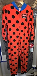 Pigiama Miraculous-Girls poka dot Lady Bug rosso/nero pezzo unico taglia M (7/8) - Foto 1 di 9
