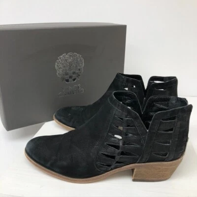 Женские сапоги Vince Camuto Perra черные мятые козлиная кожа замша 9 - Изображение 1 из 4