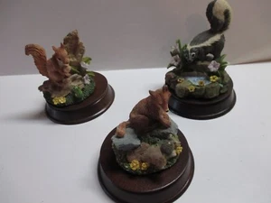 Wildlife Kingdom Figurines w/Bases (Set of 3) - Picture 1 of 10