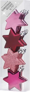 8 Sterne 6cm Kunststoff Christbaumschmuck Weihnachtsbaumschmuck Dekoanhänger - Bild 1 von 1