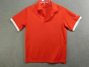 Nike Golf Damen Dri-Fit Golfshirt lachs Größe Large 1/4 Knopf Kragen - Bild 1 von 6