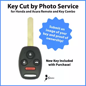 Combo remoto llave corte por servicio de fotos para reemplazo de llave Honda/Acura N5F S0084A - Imagen 1 de 7