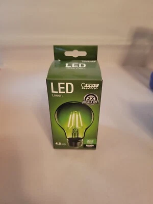 Feit 25-Watt Equiv. A19 Medium E26 Base Dimmable LED Light Bulb Green (1-Bulb) - Image 1 of 4