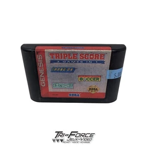 Triple Score 3 Games in 1 Sega Genesis SG Authentic Cat ONLY tested - Bild 1 von 1
