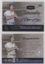 2007 Upper Deck Premier Noteworthy Auto /25 Maury Wills #NW-MW Auto