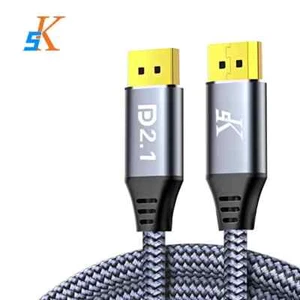 16K 8K DisplayPort Cable DP v2.1 80gbps Cable DP to DP 16K@30Hz 8K@60Hz (2M) - Picture 1 of 8
