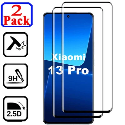 For Xiaomi 14 13 Ultra 13T Lite 12 12S Pro Tempered Glass Full Screen Protector - Image 1 of 4