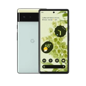 Google Pixel 6 GB7N6 Unlocked 128GB Sorta Seafoam C Light Burn - Afbeelding 1 van 20