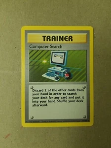 Computer Search 71/102 - RARE - VINTAGE WOTC POKEMON CARD - Base Set - NM - Picture 1 of 6