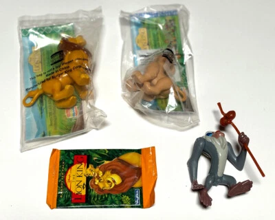 3 винтажные игрушки 1994 BK LION KING — муфаса, нал, рафики и нераспечатанные коллекционные карточки - Изображение 1 из 2
