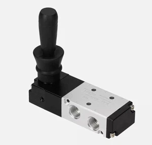 Pneumatic 1/4" PT 5 Way 3 Position Air Hand Lever Operated Valve Pneumatic A1Z2 - Picture 1 of 9