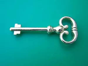 Keys, Antique Style Key, Cabinet Lock Keys, Brass, Two Bitted For Desk Locks - Picture 1 of 3