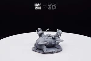 Death West Mensch auf Pferd Davale Spiele 3D gedruckt mit hochwertigem Harz - Bild 1 von 8