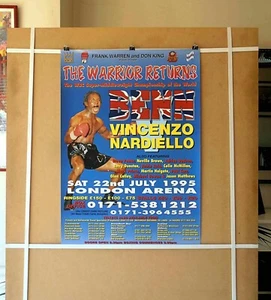 NIGEL BENN vs. VINCENZO NARDIELLO : Original Onsite Boxing Fight Poster 30D - Picture 1 of 11