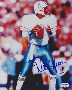 Warren Moon SIGNED 8x10 Photo Houston Oilers PSA/DNA AUTOGRAPHED - Picture 1 of 1