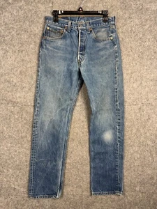 Vintage Levis 501xx Jeans Men's 32 x 34 (FITS 30 x 30) Made USA Stains Wear - Picture 1 of 14