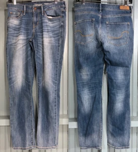 Levi's Signature Size 4 / 27 Stretch Womens Blue Slim Fit  Cuffed Jeans - Picture 1 of 10