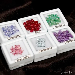 188 Piezas Multi Piedras Preciosas Naturales Forma Surtida 1-5mm Venta al por mayor ~ 6 Lotes Paquete - Imagen 1 de 7