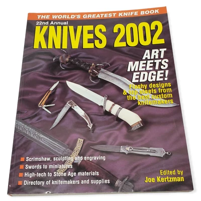 CUCHILLOS 2002 22º Anual - Libro de cuchillos más grande del mundo editado por Joe Kertzman PB Foto 1 de 4