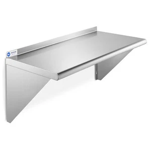 NSF Stainless Steel 14" x 24" Wall Shelf Commercial Kitchen Restaurant Shelving - Picture 1 of 7