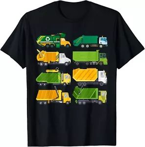 Funny Garbage Truck For Toddler Boys Kids Trash Recycling Gift Unisex T-Shirt - Picture 1 of 3