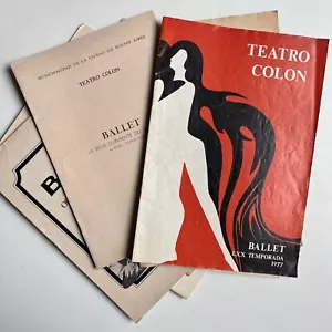Lote de 16 programas de ballet - Teatro Colón - Décadas '60 y '70 - Imagen 1 de 7