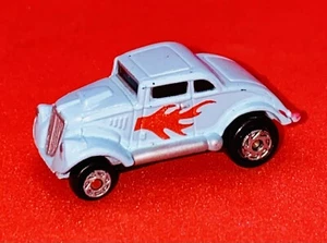 Vintage Micro Machines '33 Willys Coupe 1989 Galoob Light Blue with Red Flame - Picture 1 of 5