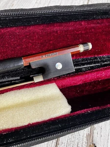 Feinste Fernambukholz Violin Bogen - Geigenbogen - Violin Bow Silbermontiert - Bild 1 von 11