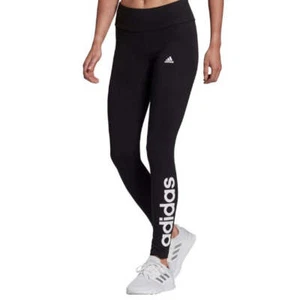 Adidas Women's Linear Leggings - Black/White - Picture 1 of 4