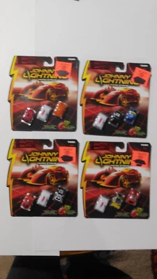 Johnny Lightning "WHITE LIGHTNING" Micro Strike 3pack LOT OF 4 With 4 LIGHTNINGS - Image 1 of 4