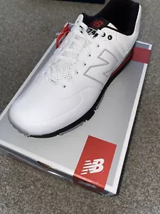 New Balance 574 Greens Golf Shoes NBG574G White/Red Men's Size 11 4E X-Wide - Picture 1 of 3