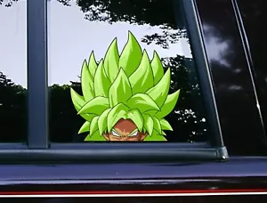 Broly Super Saiyan Peeker Peeking Vinyl Car Decals Anime Stickers Dragon Ball Z - Picture 1 of 5
