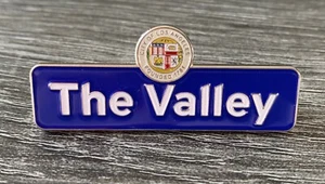 SAN FERNANDO VALLEY California Souvenir Street Sign Lapel Pin Badge New 2" Wide - Picture 1 of 7