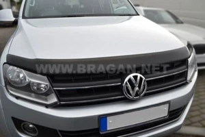 Black Bonnet Guard To Fit Audi Q7 2006-2015 Hardened Acrylic 4x4 Front Accessory - Picture 1 of 2