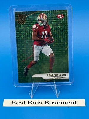 2024 Panini Donruss Elite - Brandon Aiyuk #41 Green Disco San Francisco 49ers - Image 1 of 2